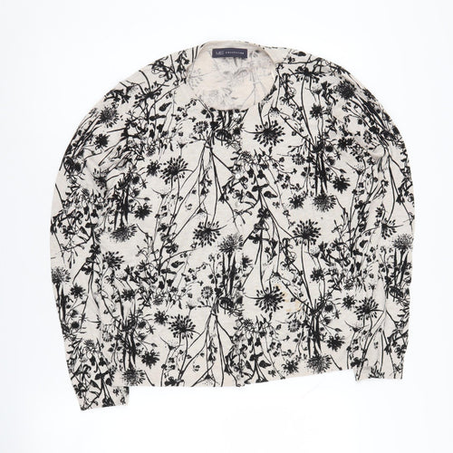 Marks and Spencer Women's Black Floral Pullover Jumper