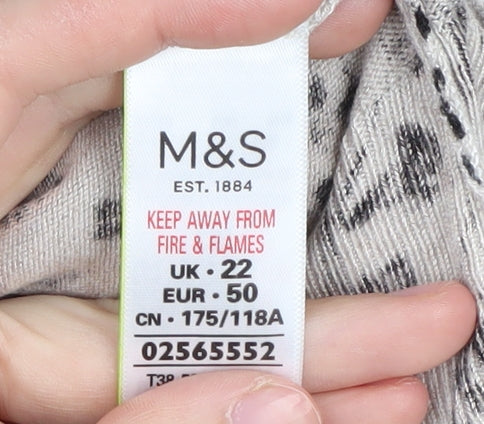 Marks and Spencer Women's Black Floral Pullover Jumper