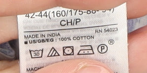 GAP Women's Blue Floral Blouse Size 10