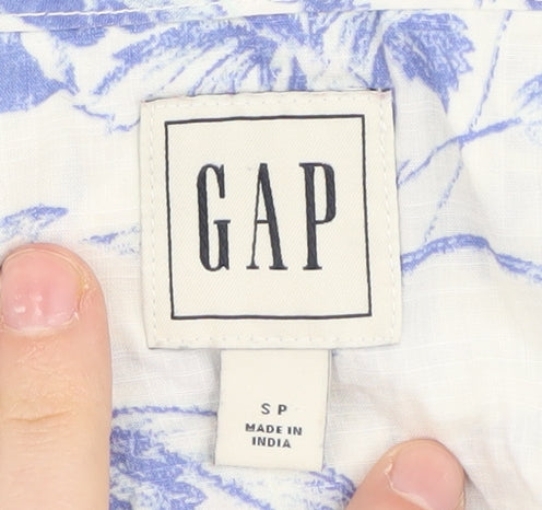 GAP Women's Blue Floral Blouse Size 10