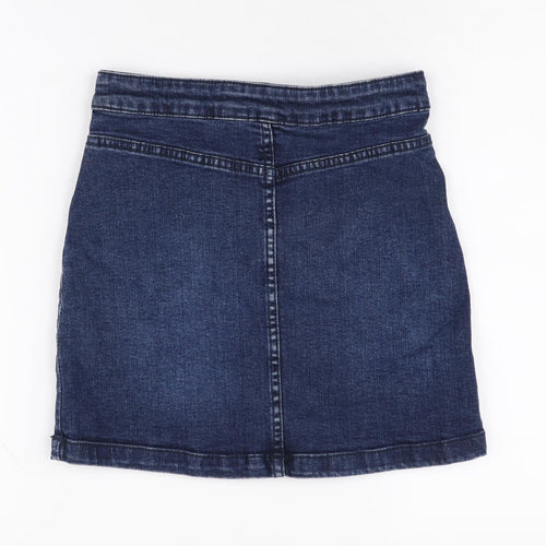 John Lewis Girls Blue Denim Skirt, 7 Years, Straight Style