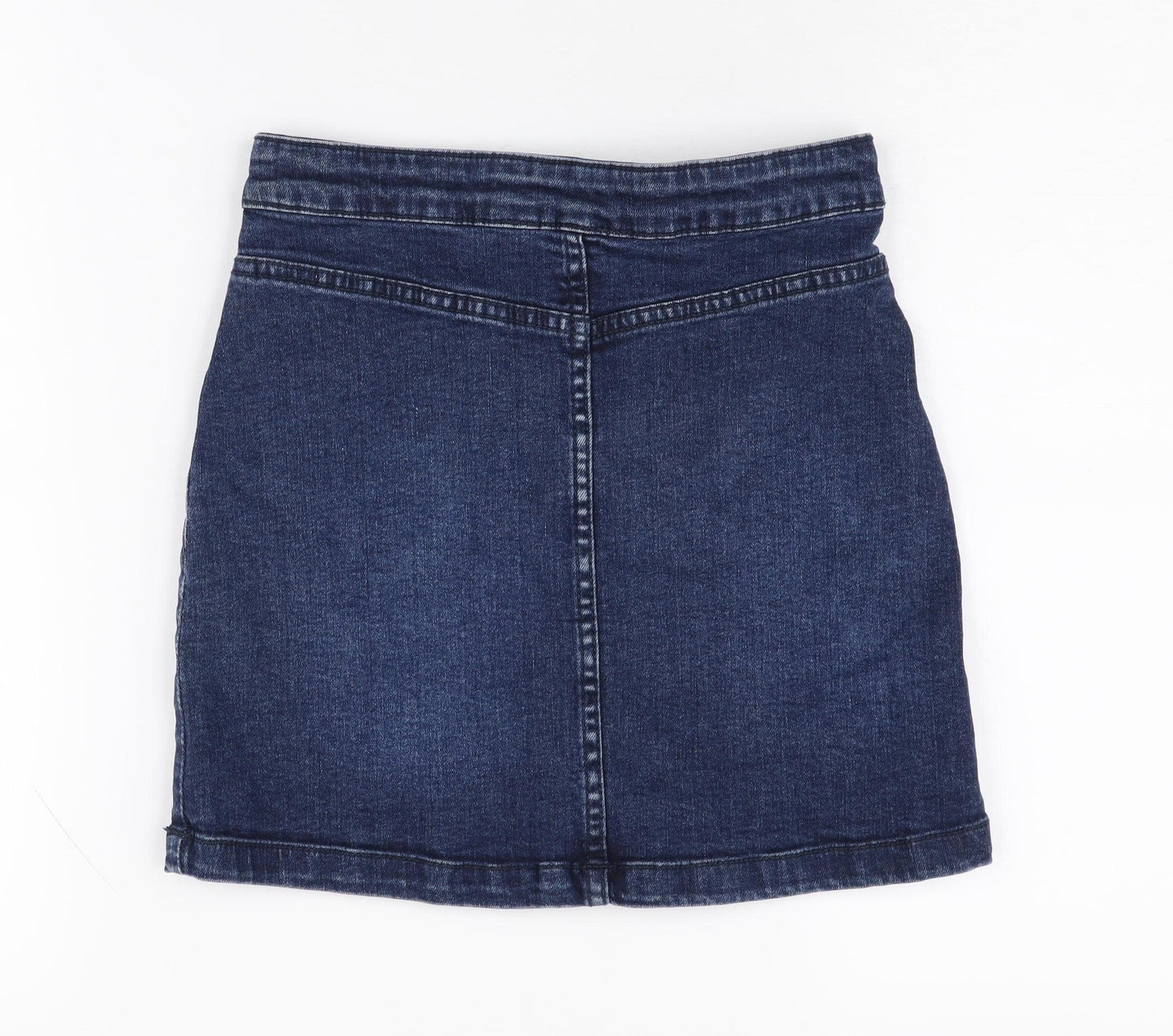 John Lewis Girls Blue Denim Skirt, 7 Years, Straight Style