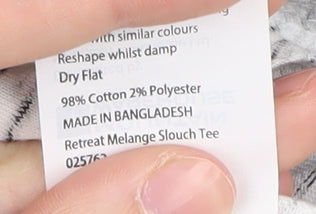 Mountain Warehouse Women's Grey Crew Neck T-Shirt Size 18