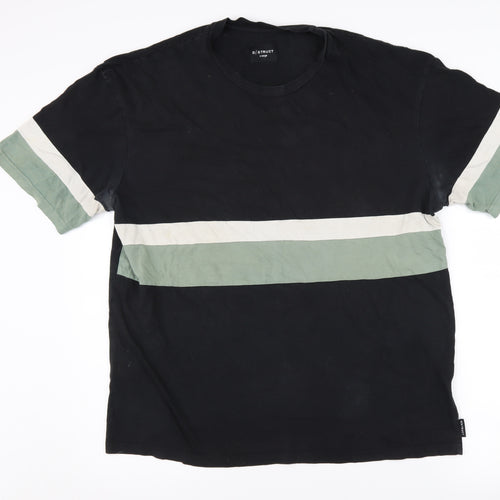 D/Struct Men's XL Black Colourblock T-Shirt