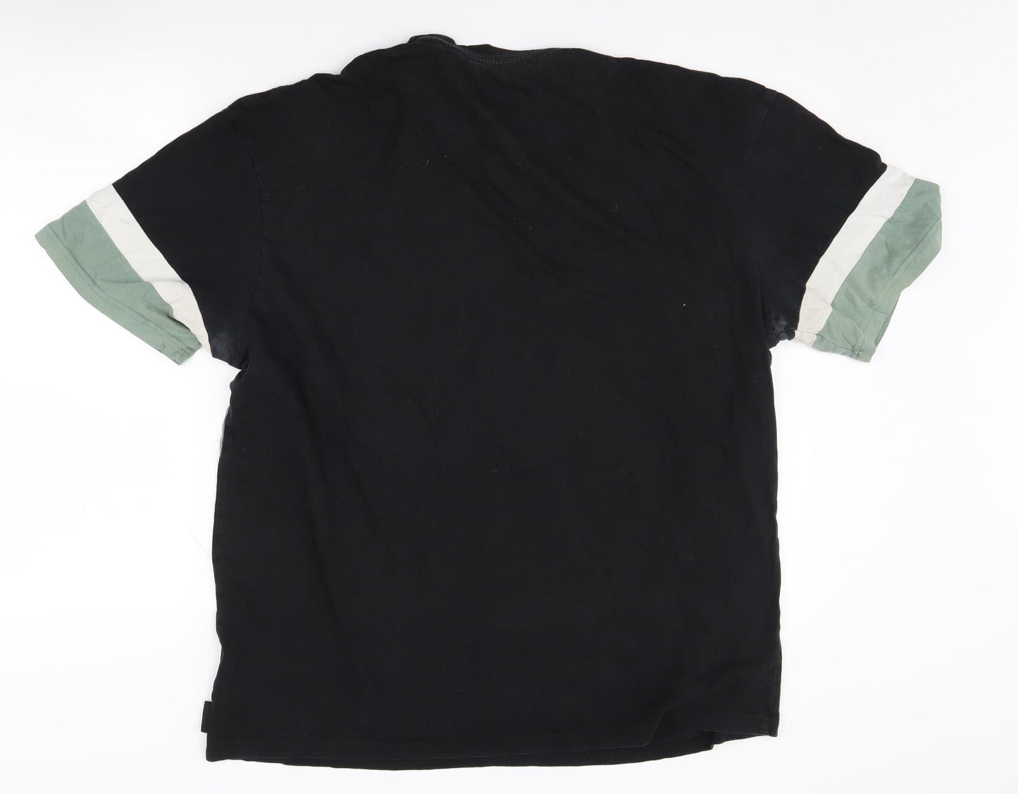 D/Struct Men's XL Black Colourblock T-Shirt