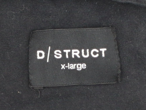 D/Struct Men's XL Black Colourblock T-Shirt