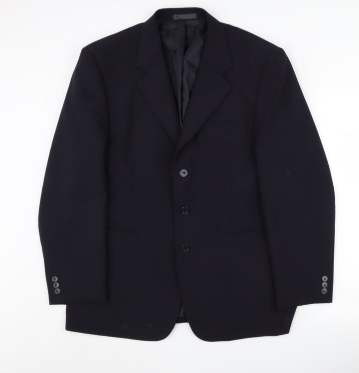 BHS Men's Blue Blazer 44 Regular Fit Business