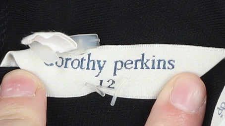 Dorothy Perkins Women's Black Cowl Neck Sheath Dress, Size 12