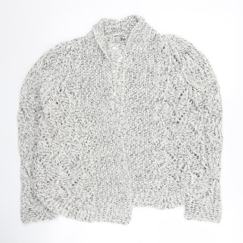 Marks and Spencer Women's Grey Chunky-Knit Cardigan Size 14