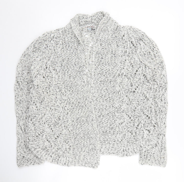 Marks and Spencer Women's Grey Chunky-Knit Cardigan Size 14