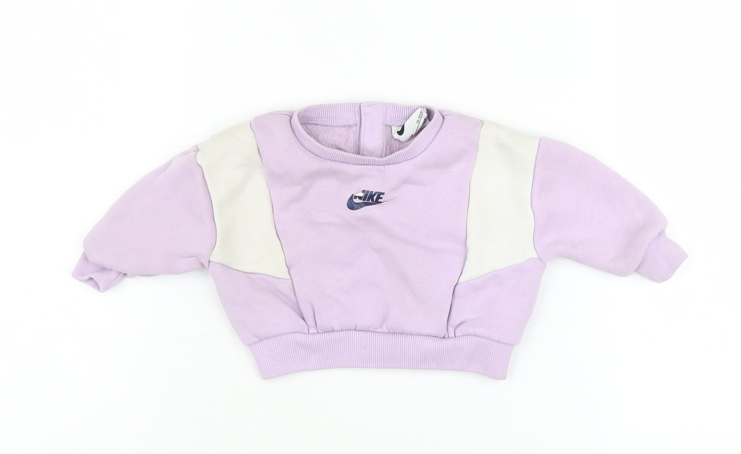 Nike Unisex Baby Purple Pullover Jumper 0-3 Months
