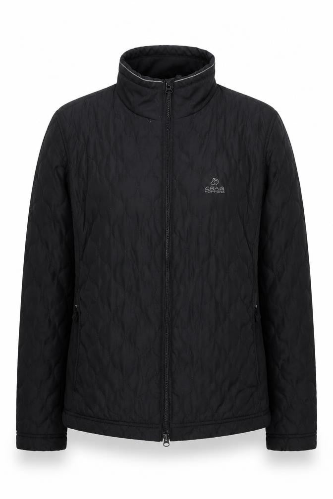 Front view of Craghoppers Women's Black Quilted Jacket, size 12