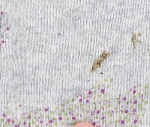 White Stuff Women's Grey Floral Cardigan Size 10