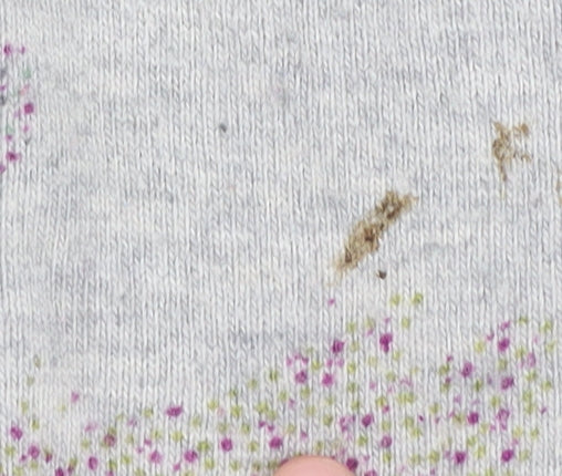 White Stuff Women's Grey Floral Cardigan Size 10