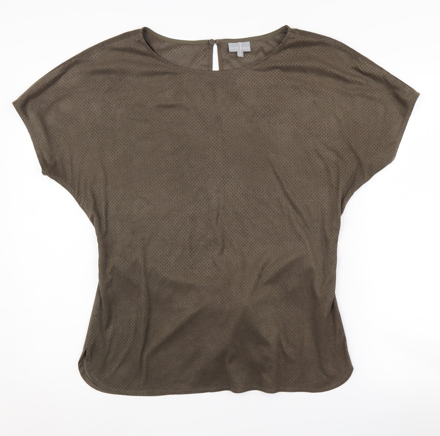 Oliver Bonas Women's Brown Blouse Size 8 Casual