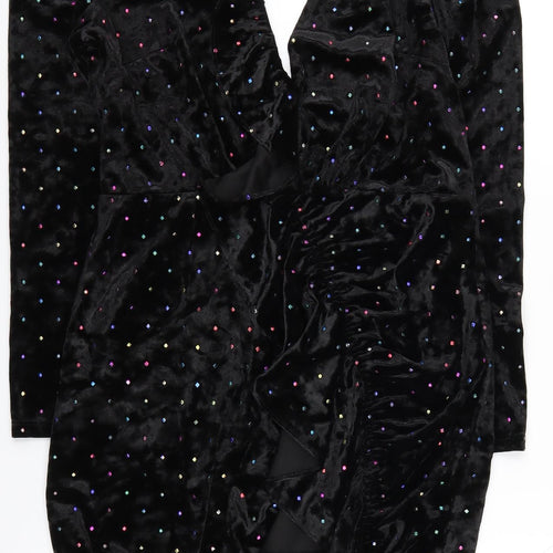 Topshop Petite Black Bodycon Dress, Size 10, Party Ready