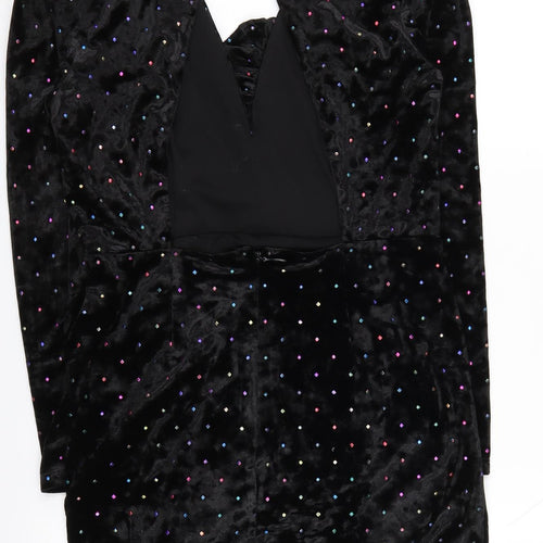 Topshop Petite Black Bodycon Dress, Size 10, Party Ready