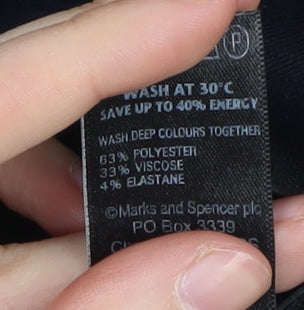 Marks and Spencer Women's Black Trousers Size 14