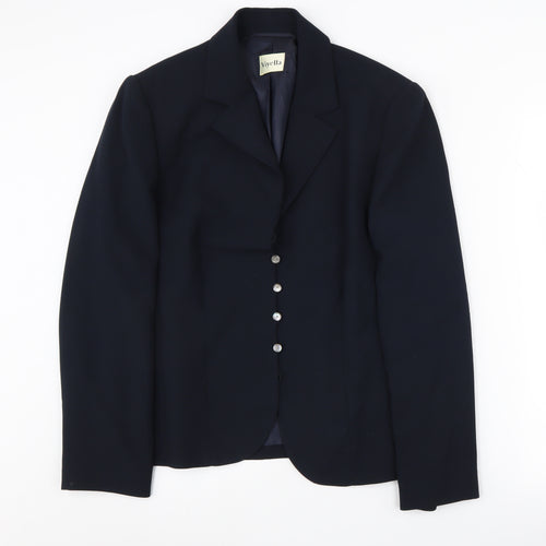 Viyella Women's Blue Suit Jacket Size 14