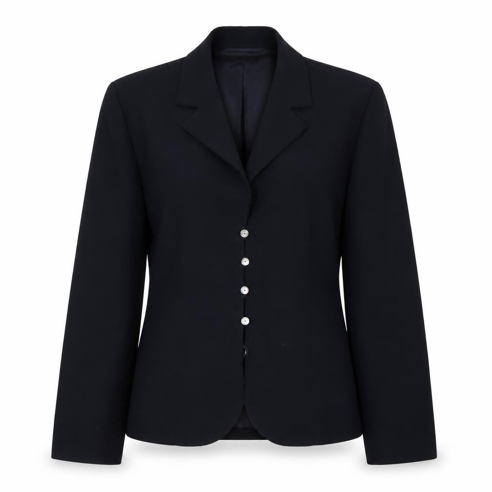 Front view of Viyella Women's Blue Suit Jacket, size 14