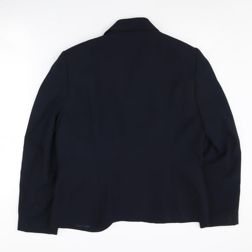 Viyella Women's Blue Suit Jacket Size 14