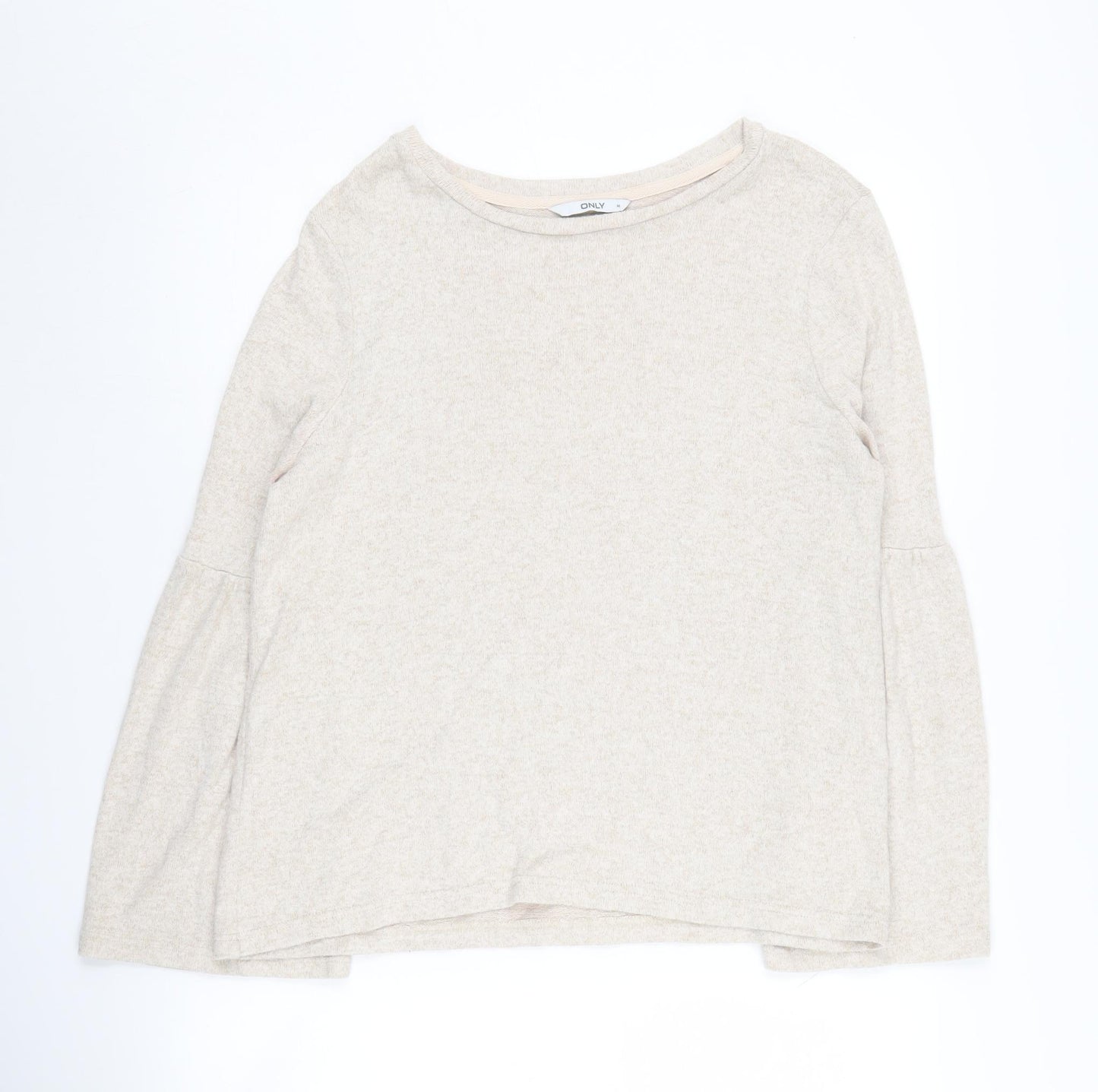 Only Women's Beige Jumper M Crew Neck Knit Casual