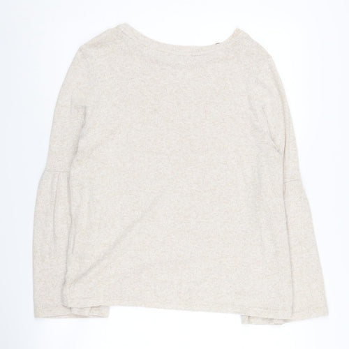 Only Women's Beige Jumper M Crew Neck Knit Casual
