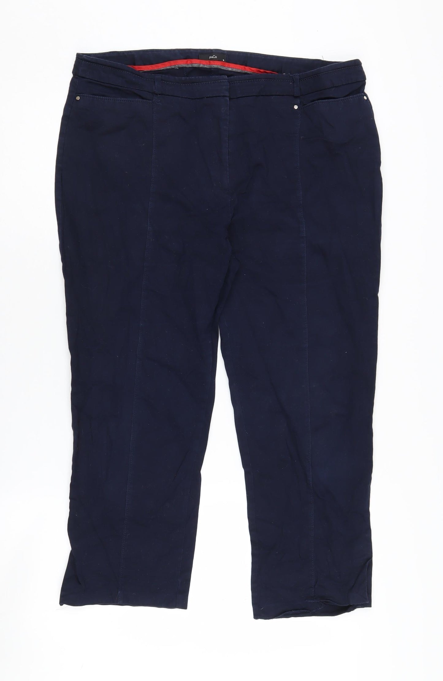M&Co Women's Blue Trousers, Size 16