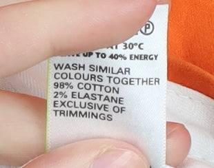 Marks and Spencer Women's Orange Trousers Size 6