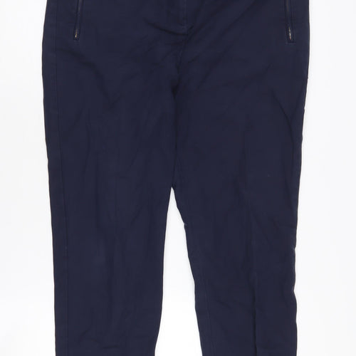 Marks and Spencer Women's Blue Regular Fit Trousers