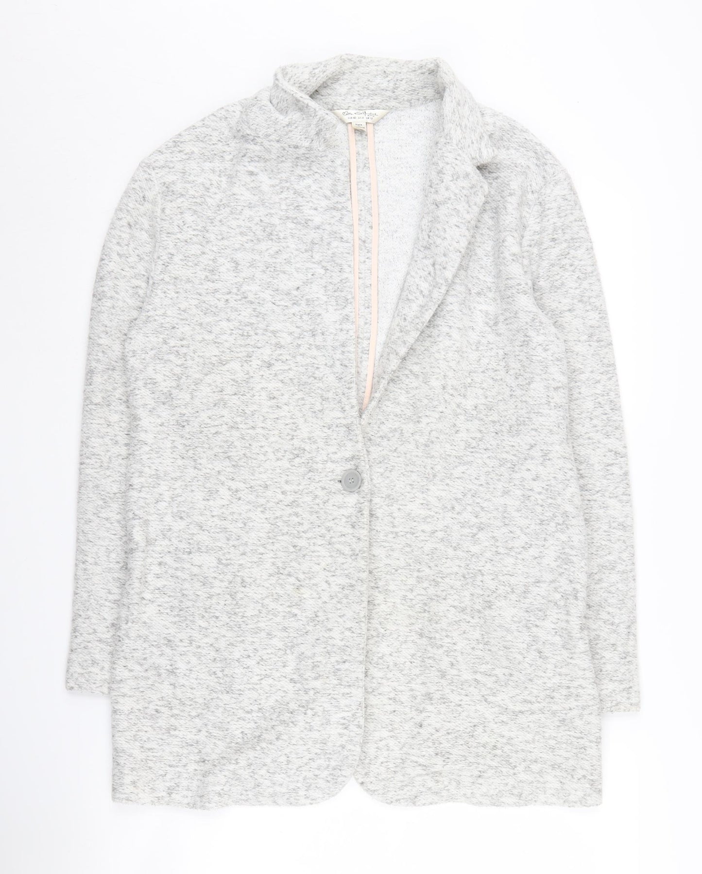 Miss Selfridge Women's Grey Knit Blazer Size 12