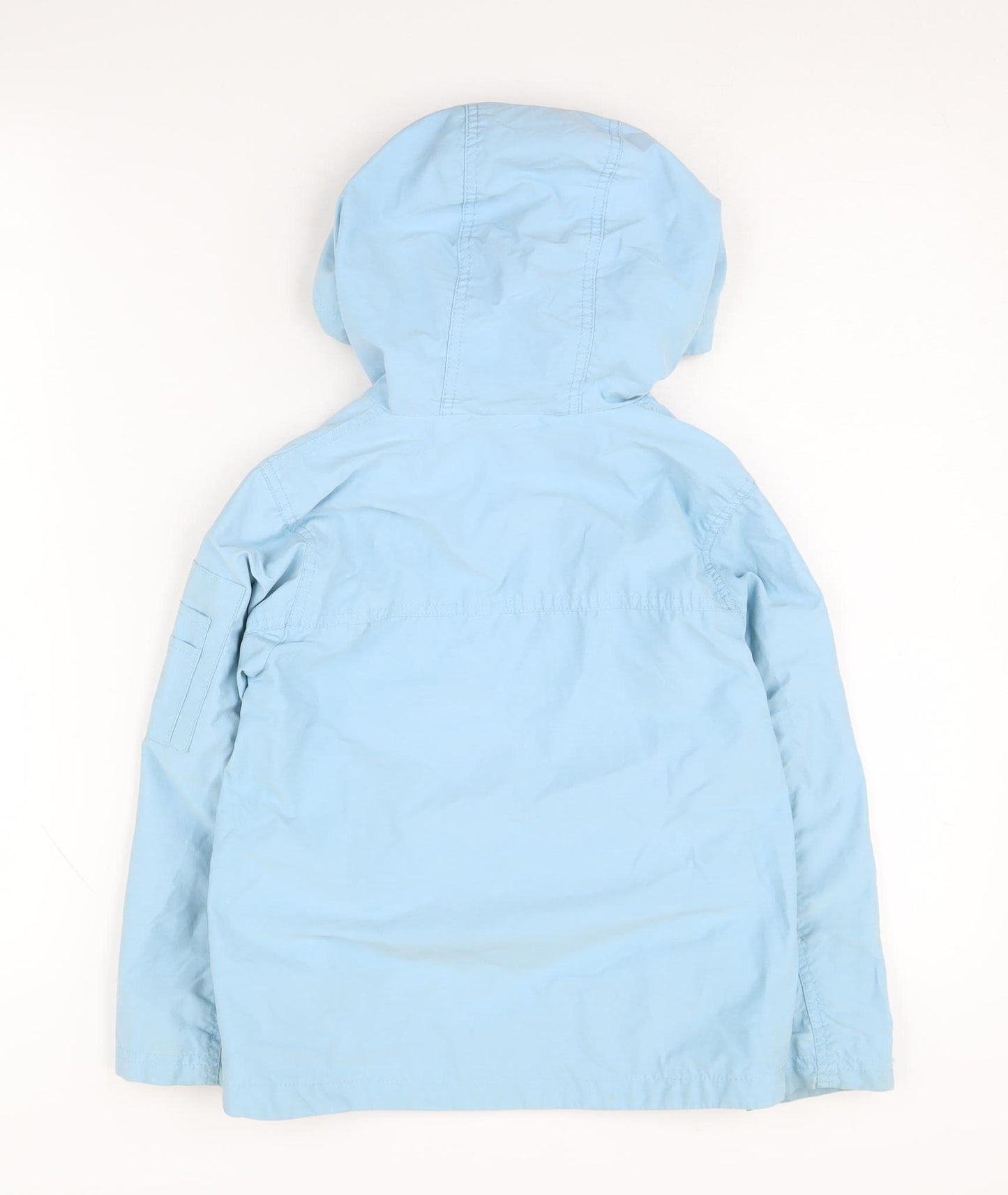 Next Boys Blue Hooded Jacket 5-6 Years with Zip Pockets