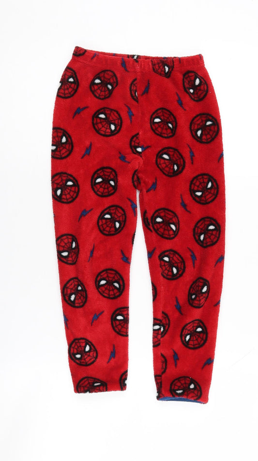Marvel Boys Spider-Man Lounge Pants - Red Fleece 6-7 Years