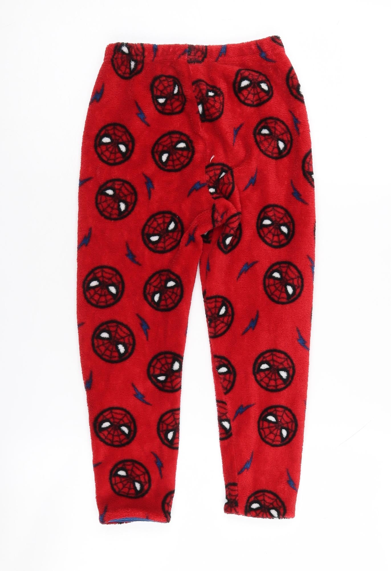 Marvel Boys Spider-Man Lounge Pants - Red Fleece 6-7 Years