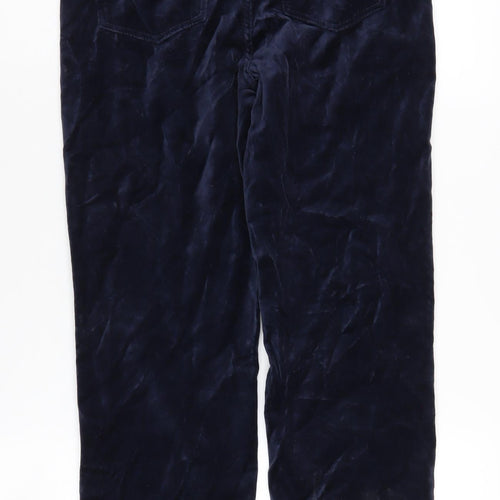 Marks and Spencer Women's Blue Cigarette Trousers Size 6