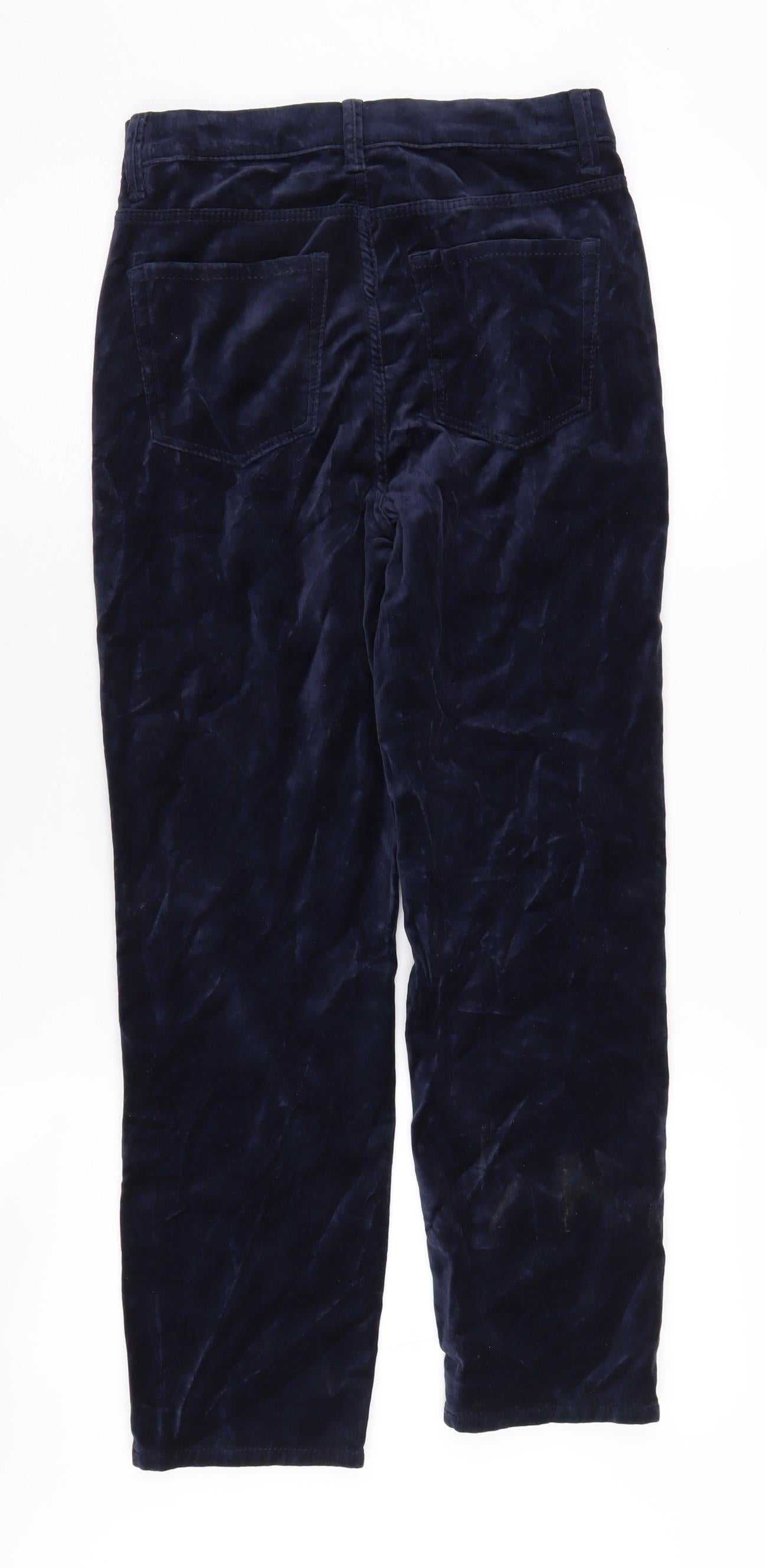 Marks and Spencer Women's Blue Cigarette Trousers Size 6