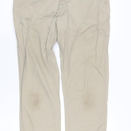 Carhartt Men's Beige Ankle Trousers Size 28