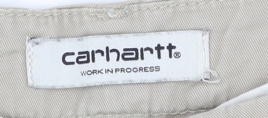 Carhartt Men's Beige Ankle Trousers Size 28