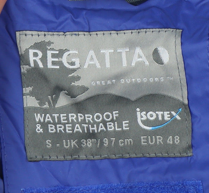 Regatta Men's Blue Rain Coat Jacket S - Waterproof & Breathable