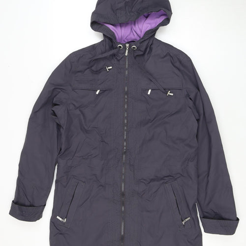 Debenhams Women’s Hooded Jacket, Size 12, Navy