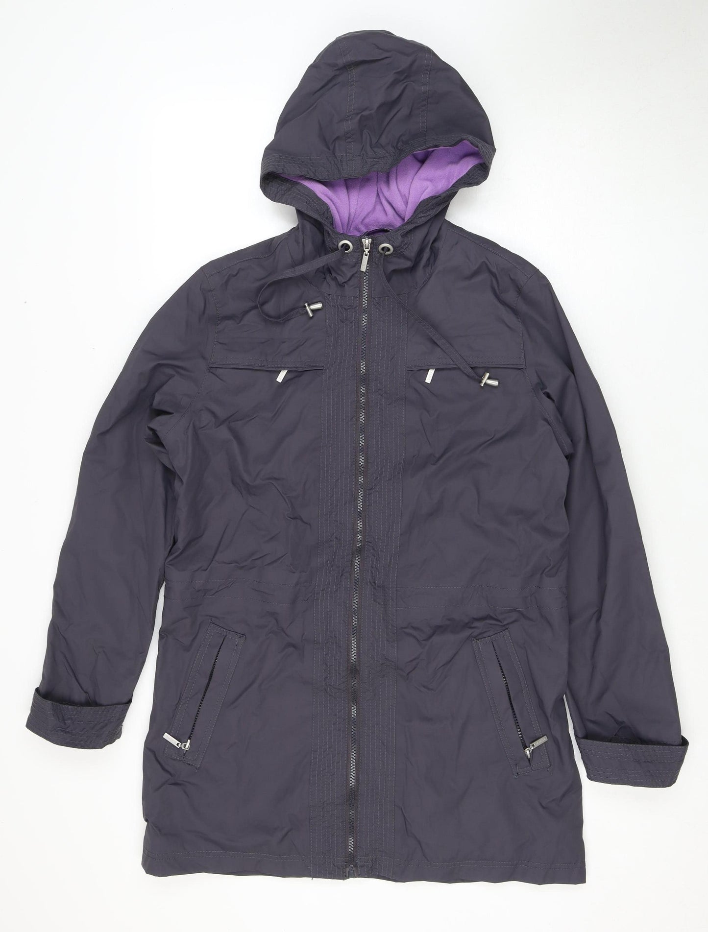 Debenhams Women’s Hooded Jacket, Size 12, Navy