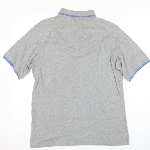Original Penguin Men's Grey Slim Polo Shirt L