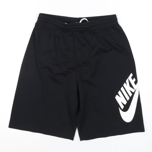 Nike Boys Black Athletic Shorts L - Quick Dry, Pockets