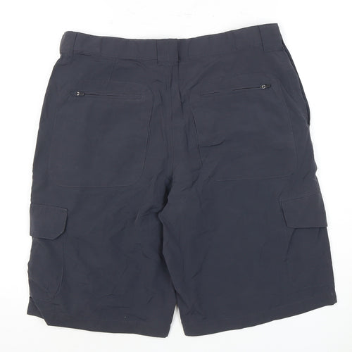 Marks and Spencer Men's Blue Cargo Shorts, Size M