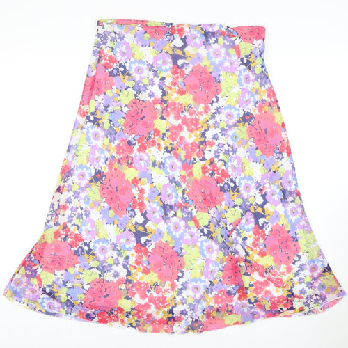 Isle Women's Multicoloured A-Line Floral Skirt Size 10