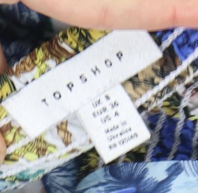 Topshop Women's Multicoloured Floral Camisole