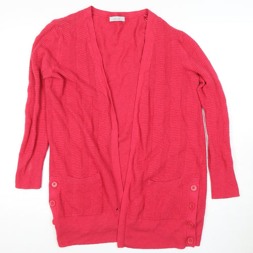 Marks and Spencer Women's Red Cardigan Size 10
