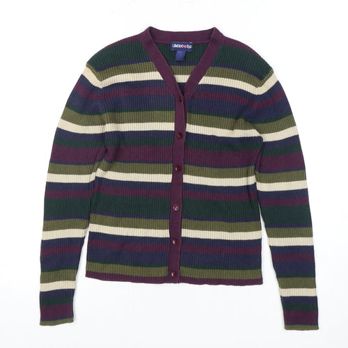 Limited Too Women's Multicoloured Striped Cardigan M