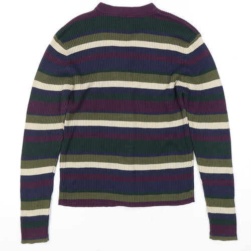 Limited Too Women's Multicoloured Striped Cardigan M
