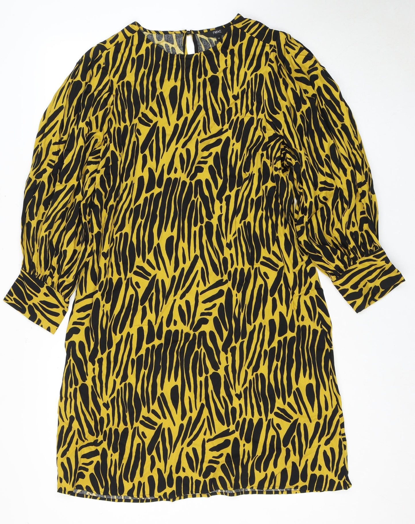 Next Women Multicoloured Animal Print Dress Size 14